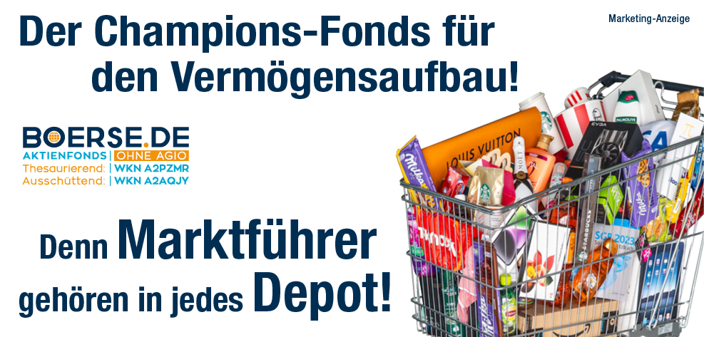 Denn Marktführer gehören in jedes Depot! - boerse.de-Aktienfonds